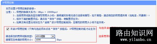 TP-Link TL-WR745N 无线路由器IP带宽控制功能分配带宽