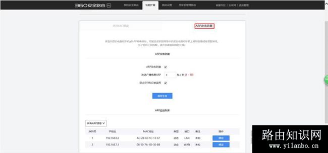 360安全路由的IP/MAC绑定操作方法