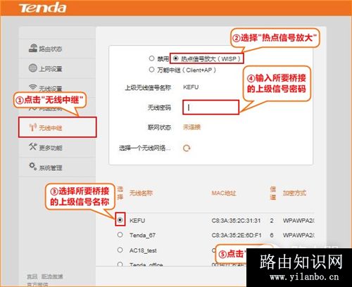 腾达 F3 v6.0 无线路由器无线中继设置方法