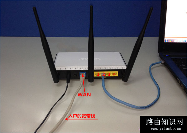 宽带是入户网线接入时，路由器正确连接方式