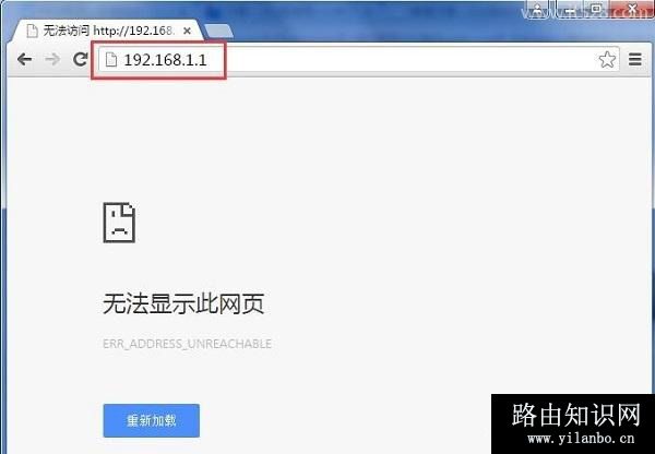 为什么路由器的ip地址进不去